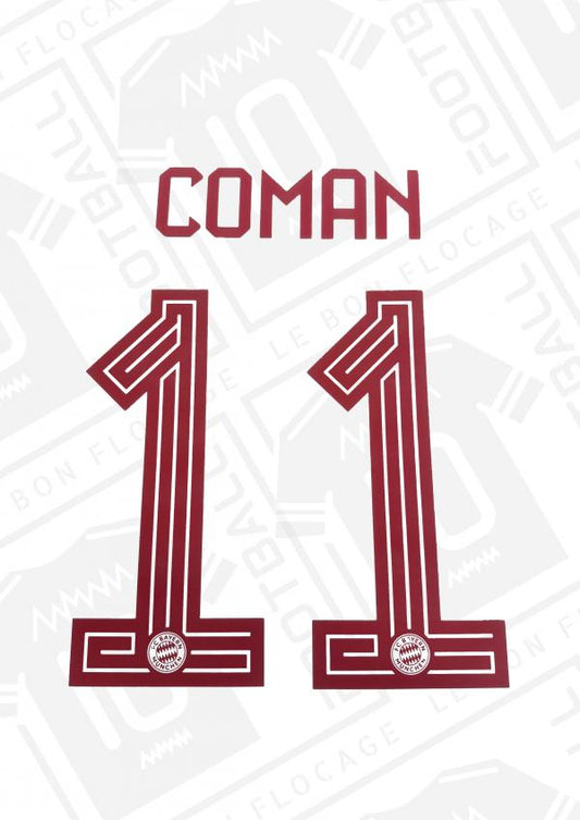 Flocage officiel - Bayern, Coman, 2023/2024, domicile