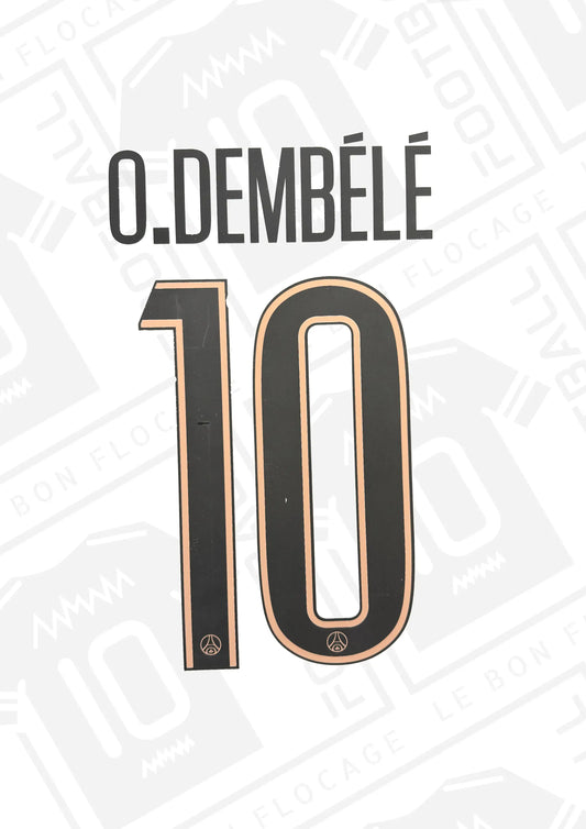 Flocage Officiel, Paris Saint-Germain, Dembélé, 2024/2025 Flocage Officiel, Paris Saint-Germain, Dembélé, 2024/2025