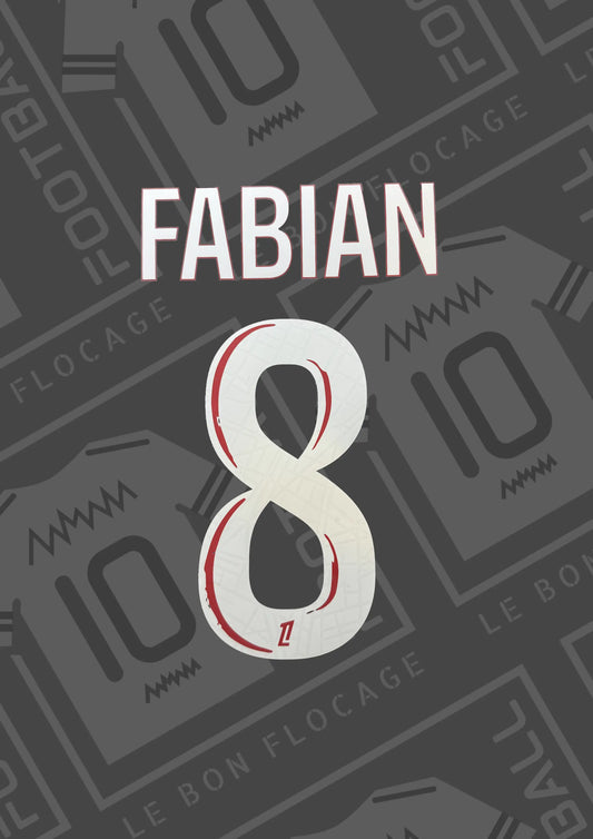Flocage officiel - PSG, numéro 6 - Le Bon Flocage Flocage officiel - PSG, numéro 6 - Le Bon Flocage