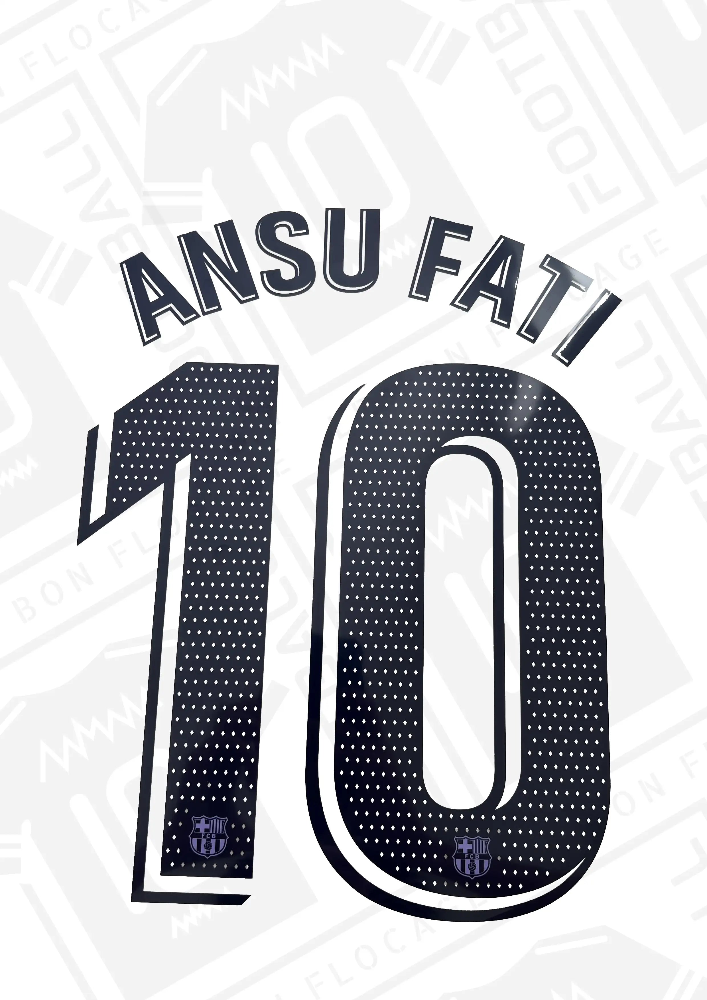 Flocage Officiel FC Barcelone 2021/2022 - Third Jaune - Ansu Fati - Footpress