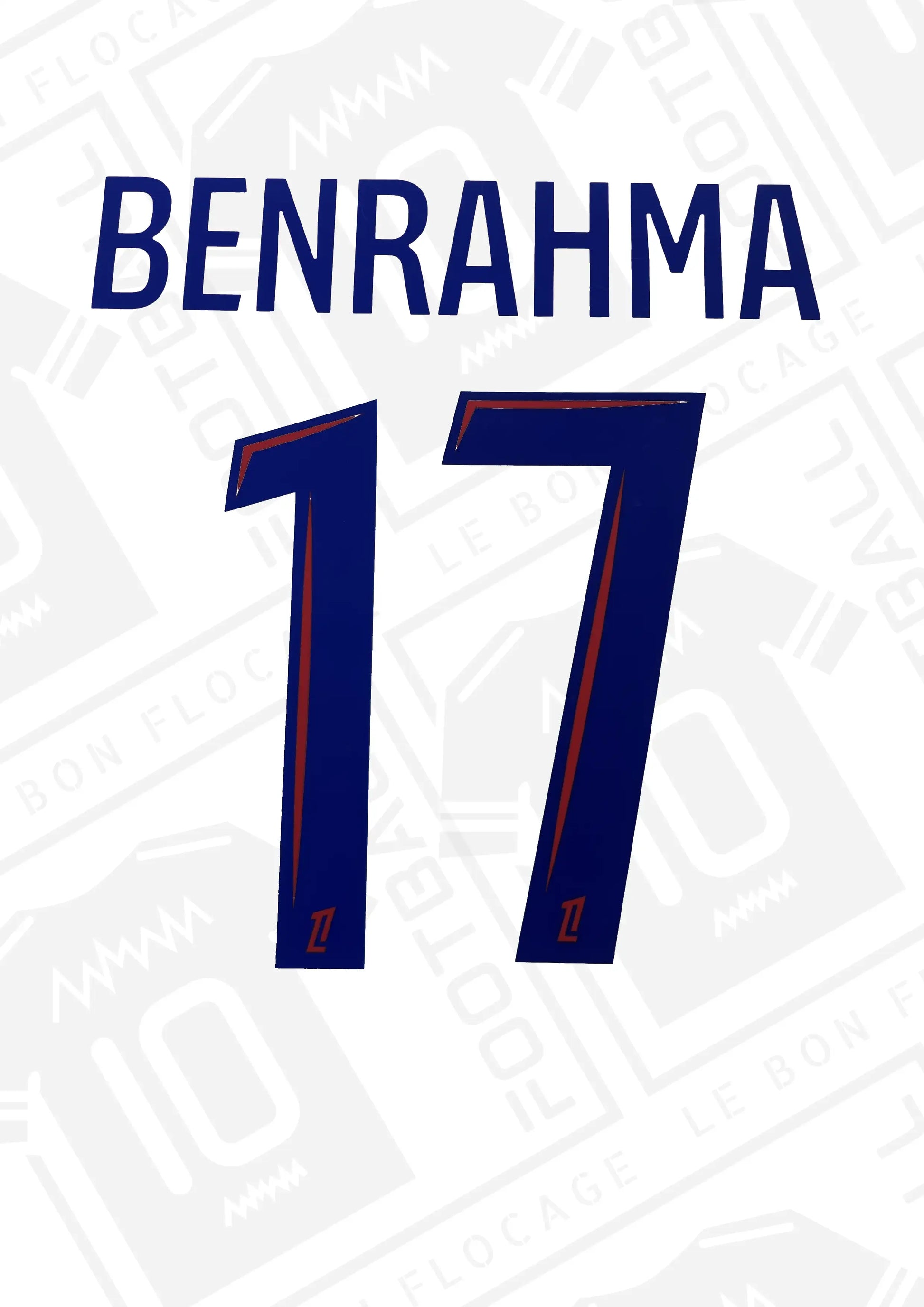 flocage-officiel-lyon-benrahma-24-25-domicile