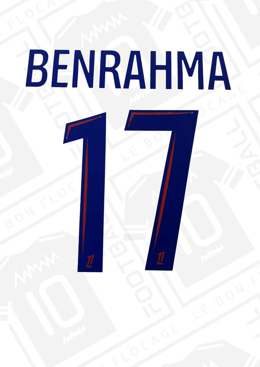 flocage-officiel-lyon-benrahma-24-25-domicile