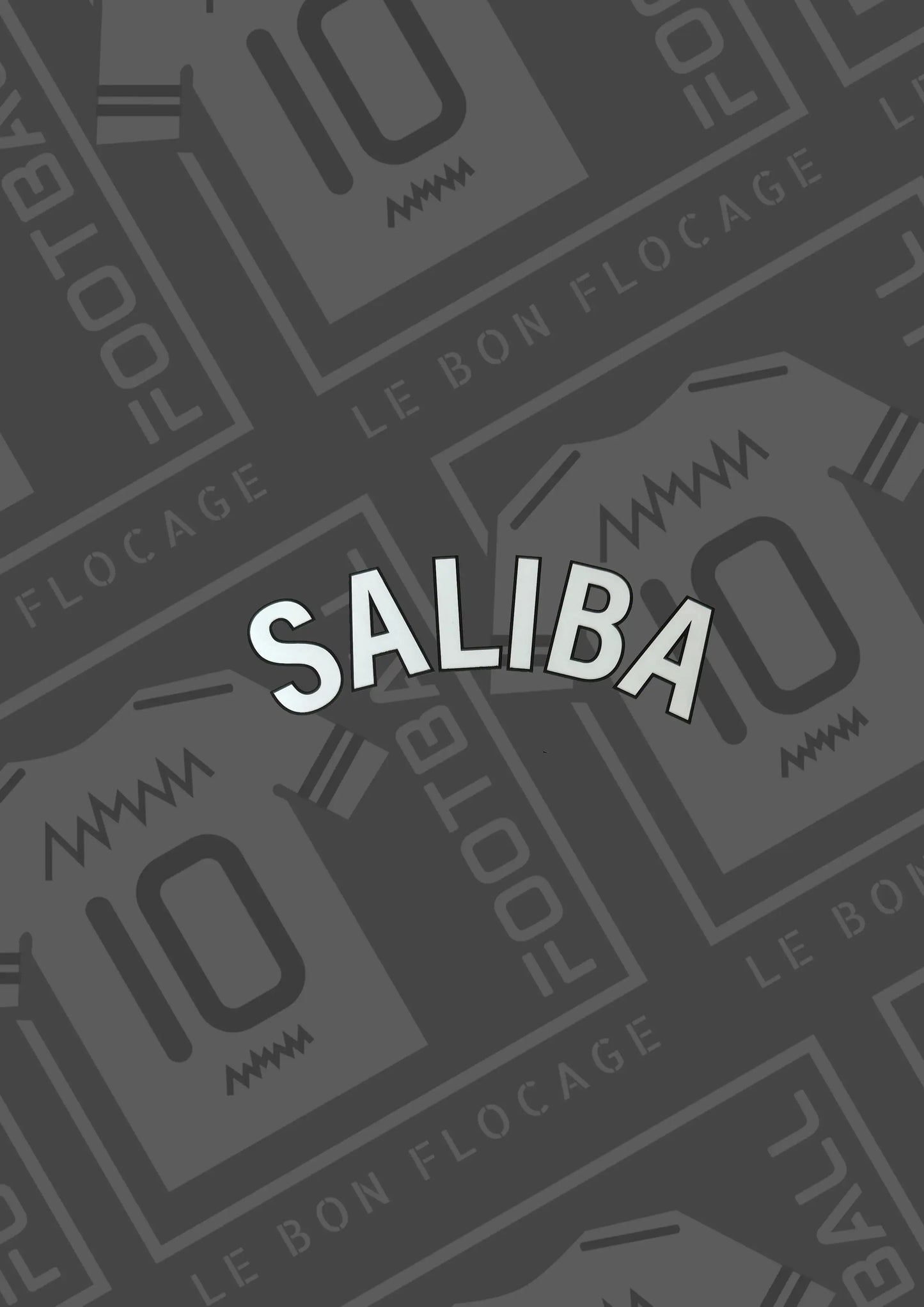 flocage-officiel-nom-saliba-pl-23-26-blanc