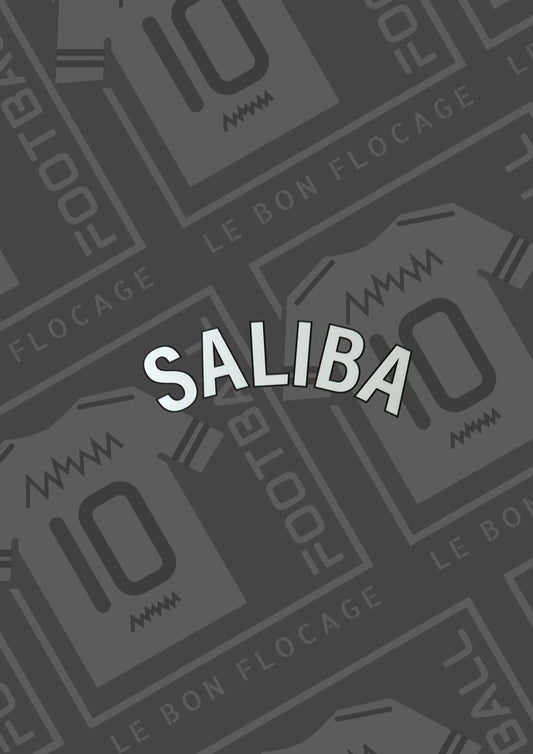 flocage-officiel-nom-saliba-pl-23-26-blanc