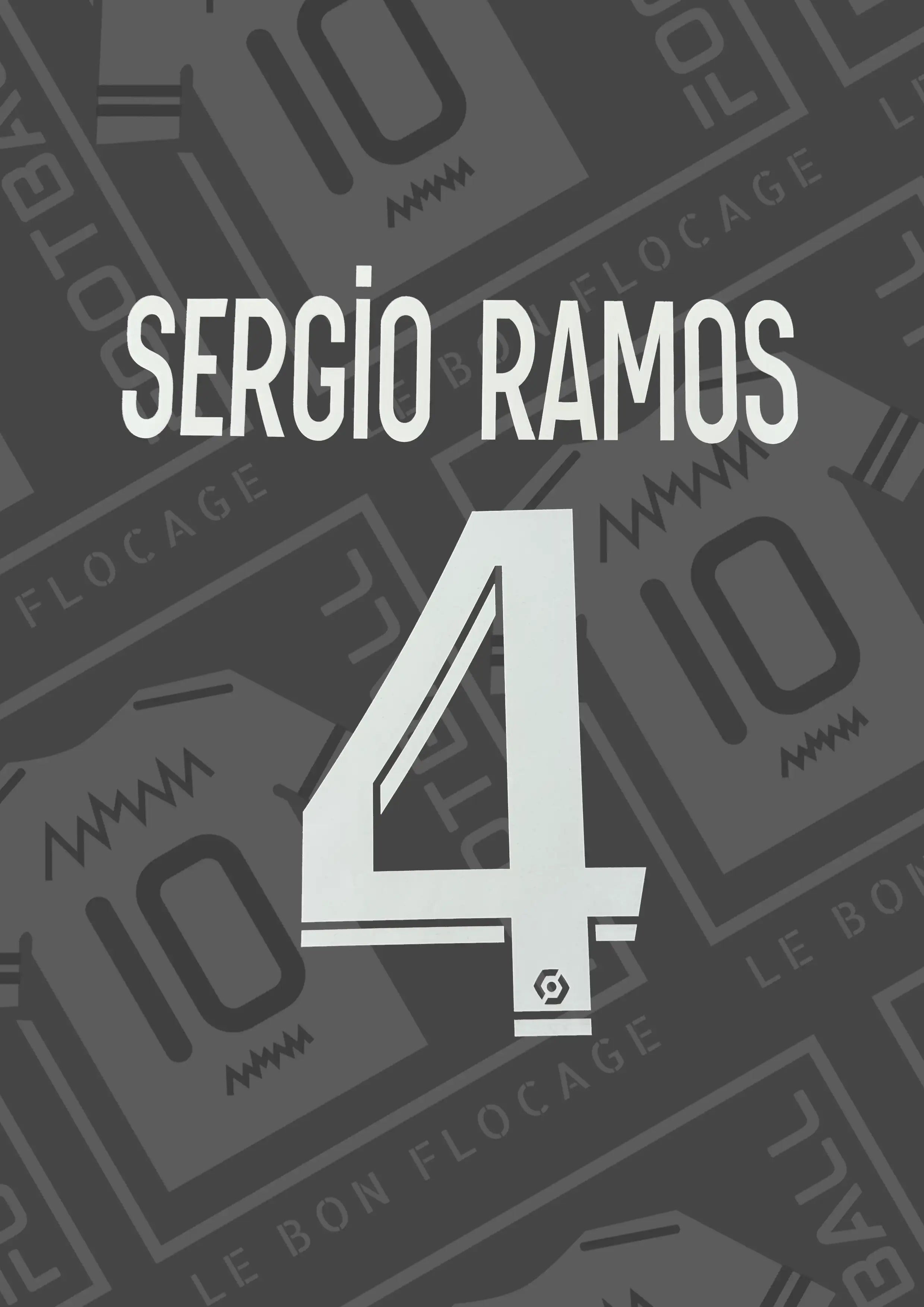 Official Print - PSG, Sergio Ramos, 2022/2023, Home – Le Bon Flocage Official Print - PSG, Sergio Ramos, 2022/2023, Home – Le Bon Flocage