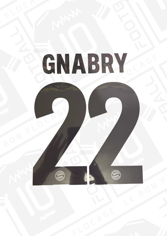 Flocage repro - Bayern Munich, Gnabry, 2018/2019, extérieur