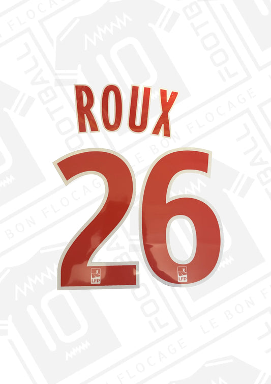 Flocage repro - Brest, Roux, 2010/2011, domicile