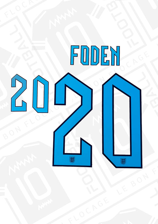 Flocage officiel - Angleterre, Foden, 2022/2023, domicile