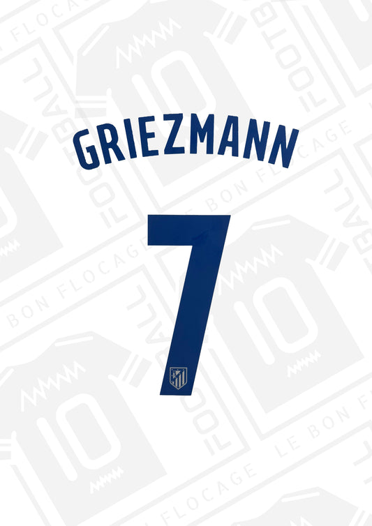 Flocage officiel - Atlético, Griezmann, 2016/2017, domicile