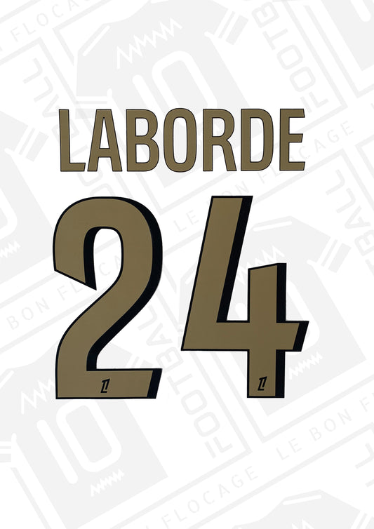 Flocage officiel - Nice, Laborde, 2024/2025, domicile