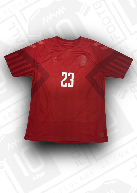 maillot-officiel-danemark-domicile-2022-face-numero-23