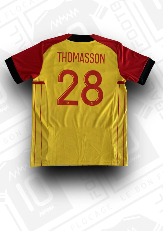 Flocage Officiel - RC Lens, Grand Chiffre 2 , 2022/2023, Home, Rouge Flocage Officiel - RC Lens, Grand Chiffre 2 , 2022/2023, Home, Rouge