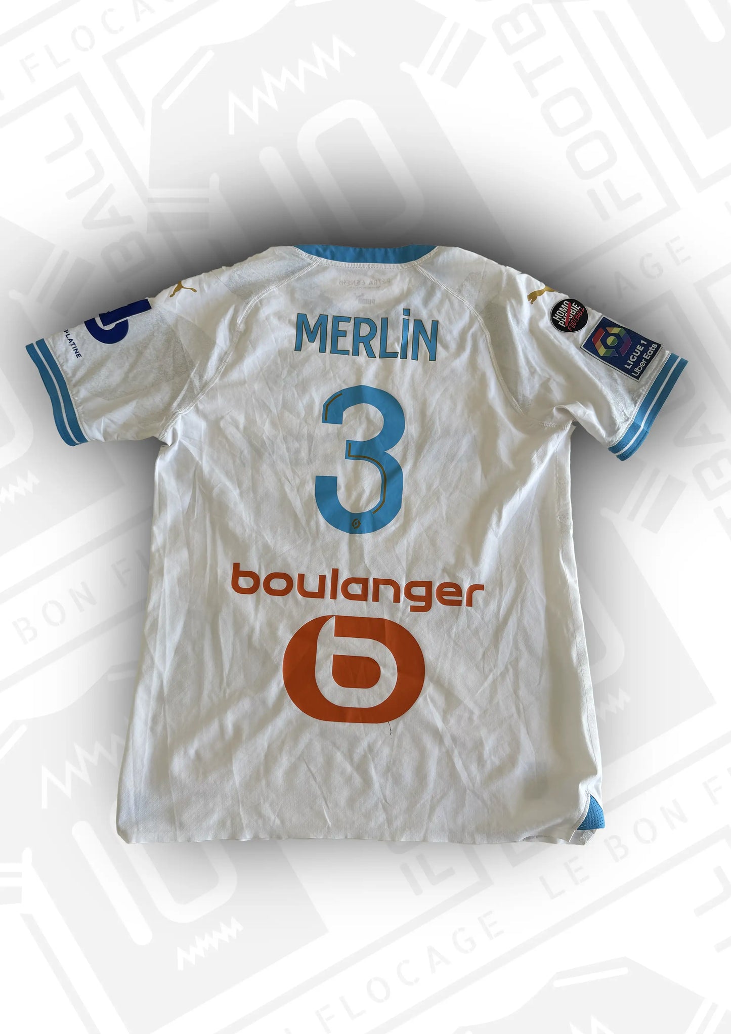 Maillot officiel Porté - Marseille, domicile, 2023/2024 - (10/10) - Taille M