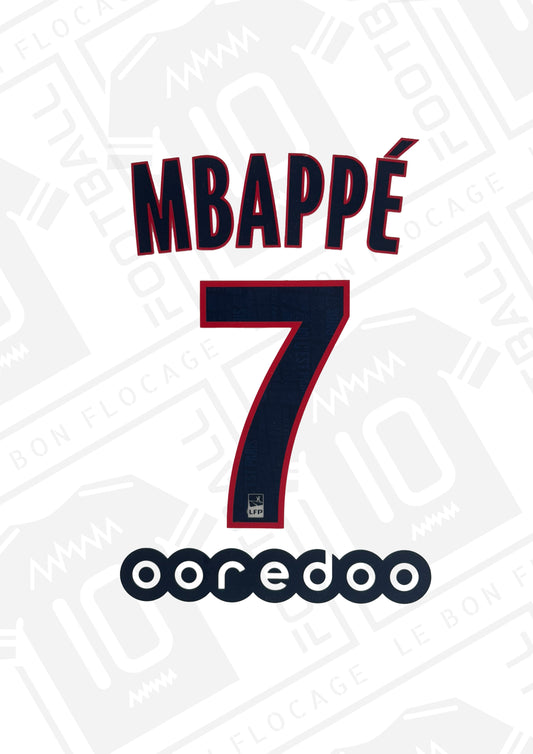 Flocage officiel - PSG, Mbappé, 2019/2020, third