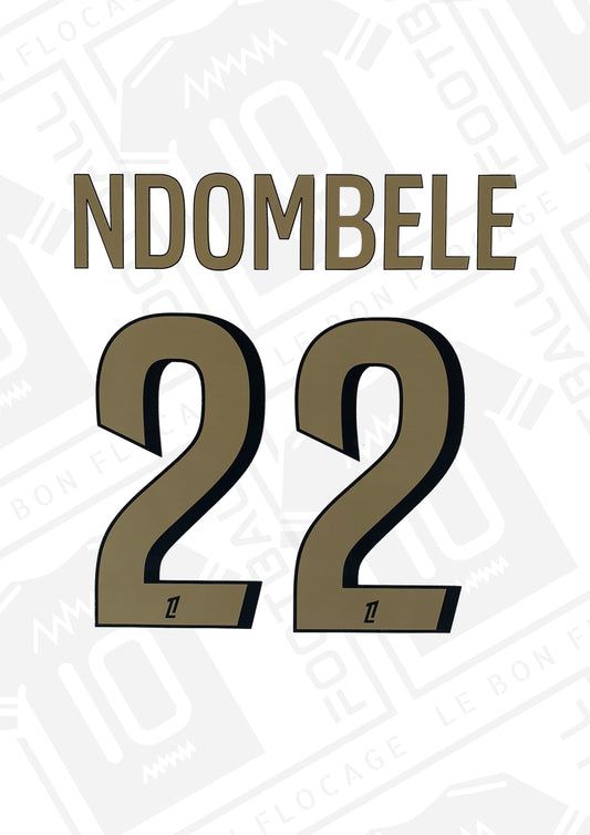 Flocage officiel - Nice, Ndombele, 2024/2025, domicile