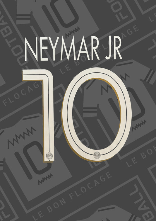 Flocage officiel - PSG, Neymar JR, 2020/2021, third