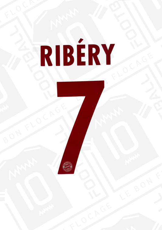 Flocage officiel - Bayern, Ribéry, 2008/2009, third