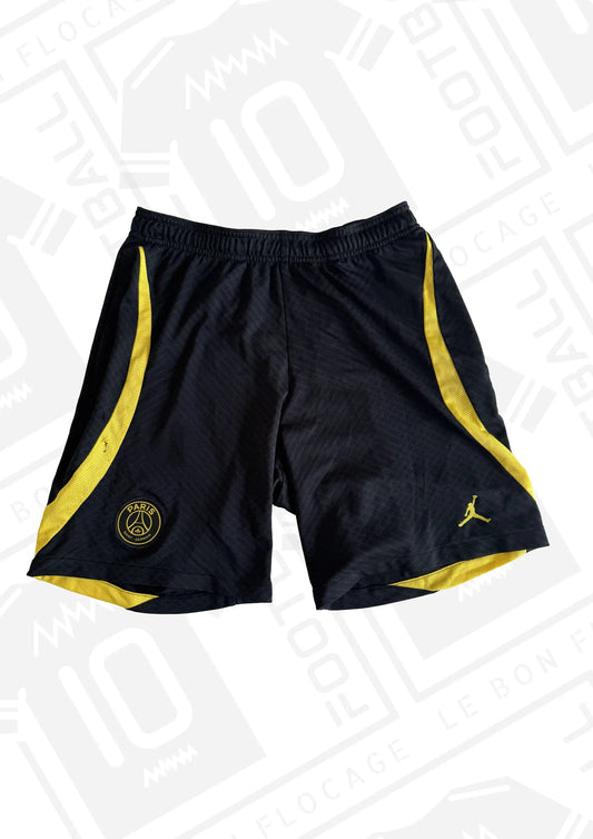 short-officiel-psg-jordan-jaune-noir-face